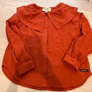 Orange blouse